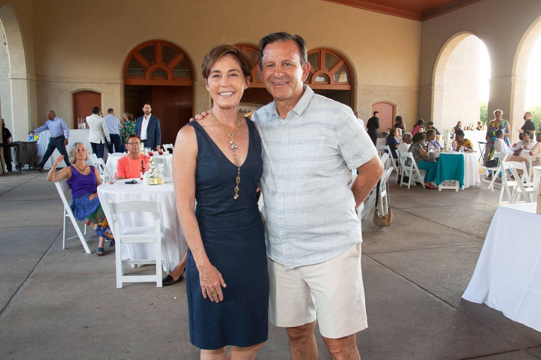 Emily Burch, St. Louis Blues CEO Chris Zimmerman